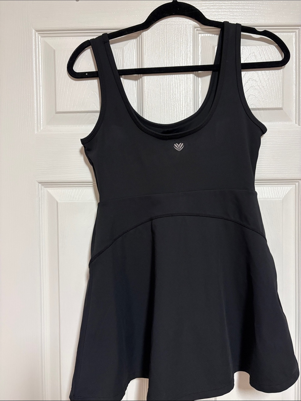 Forever 21 Black Sleeveless Athletic Dress with Scoop Neck with attached shorts